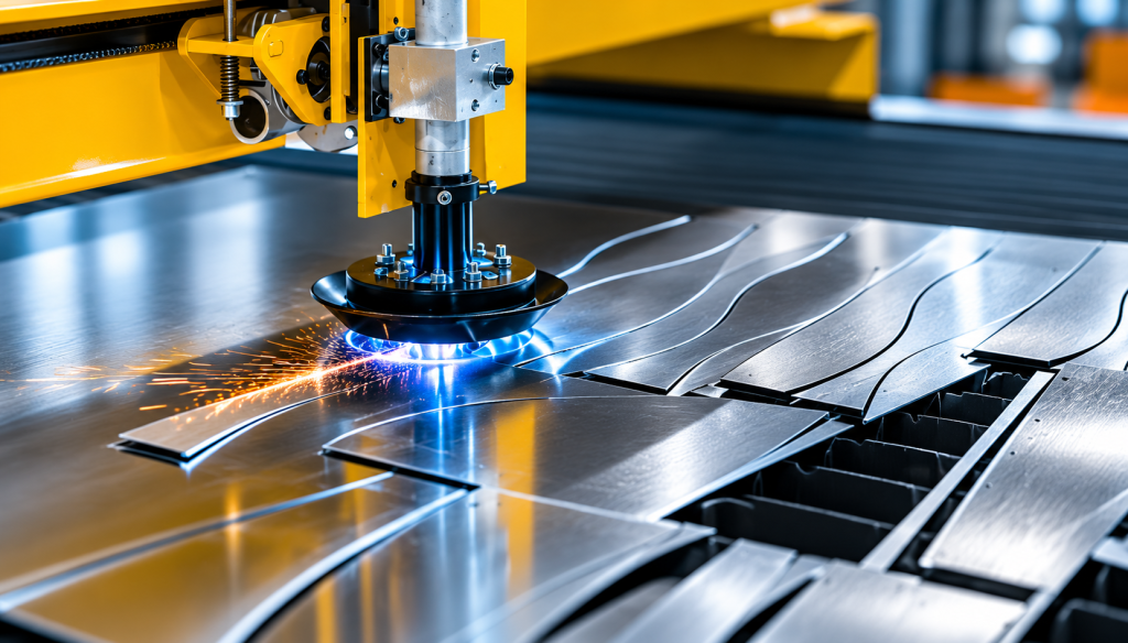 Laser cutting of sheet metal at Emotek